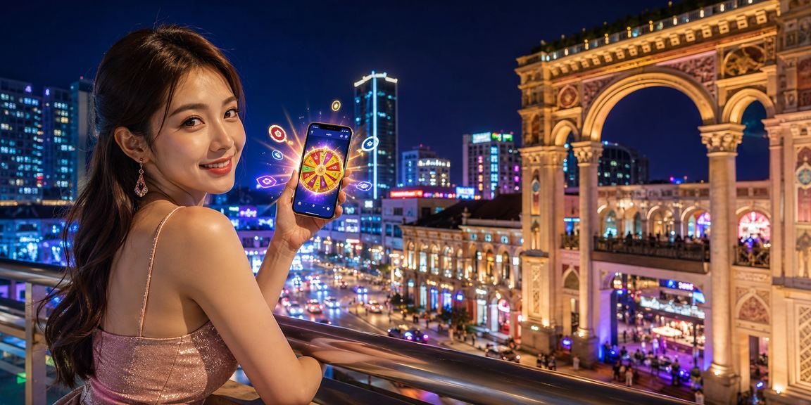 Paparan antara muka lucky draw di Johor Bahru
